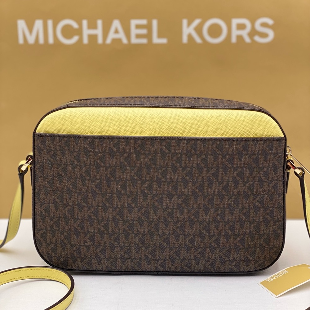 Michael Kors JSI EW Zip Chain Crossbody Buttercup - Picture 3 of 10